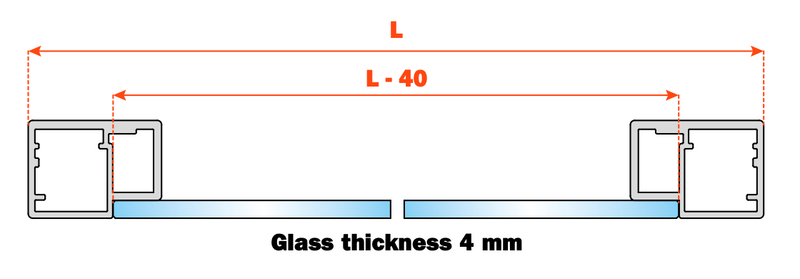 Load image into Gallery viewer, Salice Conecta Aluminium Profile 22mm - 3000mm - Bulk Pack of 12 Lengths
