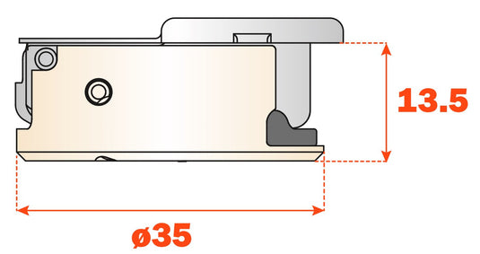 Salice Silentia+ Series 700 Soft Close Full Overlay 110° Hinge 48mm Centres - C7A6AE9