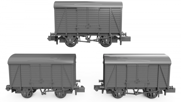 Load image into Gallery viewer, RAPIDO 942016 SECR 12T Covered Van Dia.1426 - BR Unfitted Grey Livery
