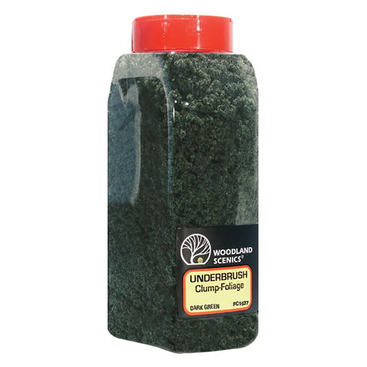 Woodland Scenics WFC1637 Underbrush (Tub) - DARK GREEN