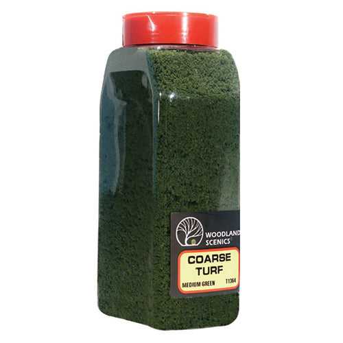 Woodland Scenics WT1364 Coarse Turf Scatter (Tub) - MEDIUM GREEN