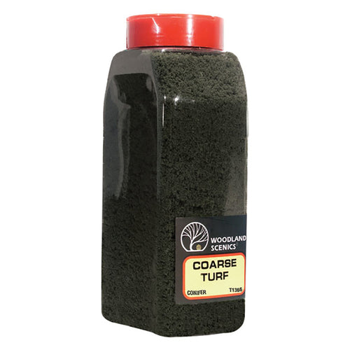 Load image into Gallery viewer, Woodland Scenics WT1366 Coarse Turf Scatter (Tub) - CONIFER GREEN
