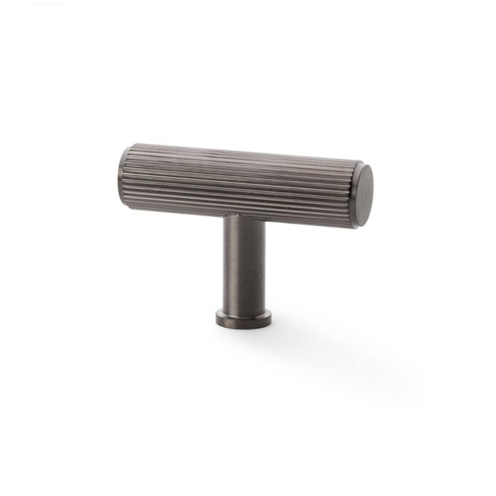 Load image into Gallery viewer, Alexander and Wilks Crispin Reeded T-bar Cupboard Knob
