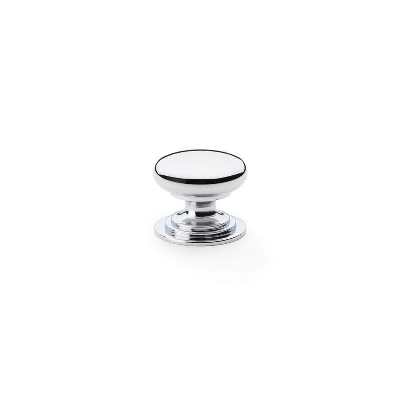 Load image into Gallery viewer, Alexander and Wilks Waltz Round Cupboard Knob on Stepped Rose
