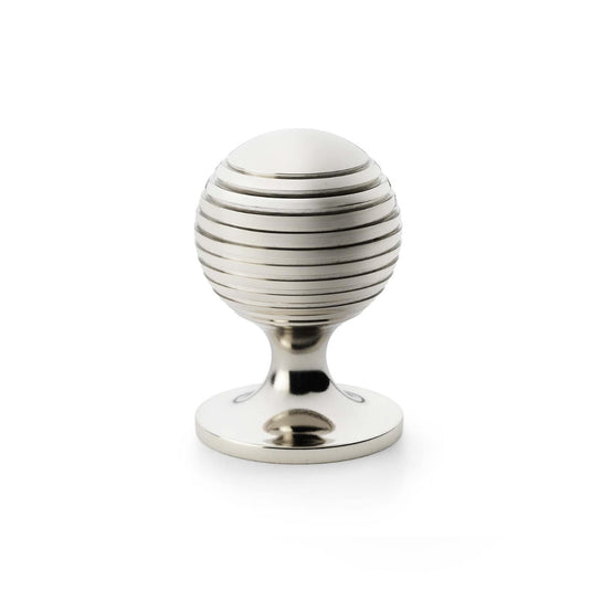 Alexander and Wilks Caesar Cupboard Knob on Round Rose
