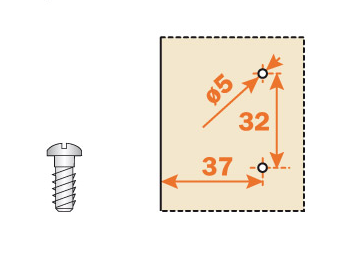 Load image into Gallery viewer, Salice Pressed Euro Screw-On Mount Plates - B2VGH Series

