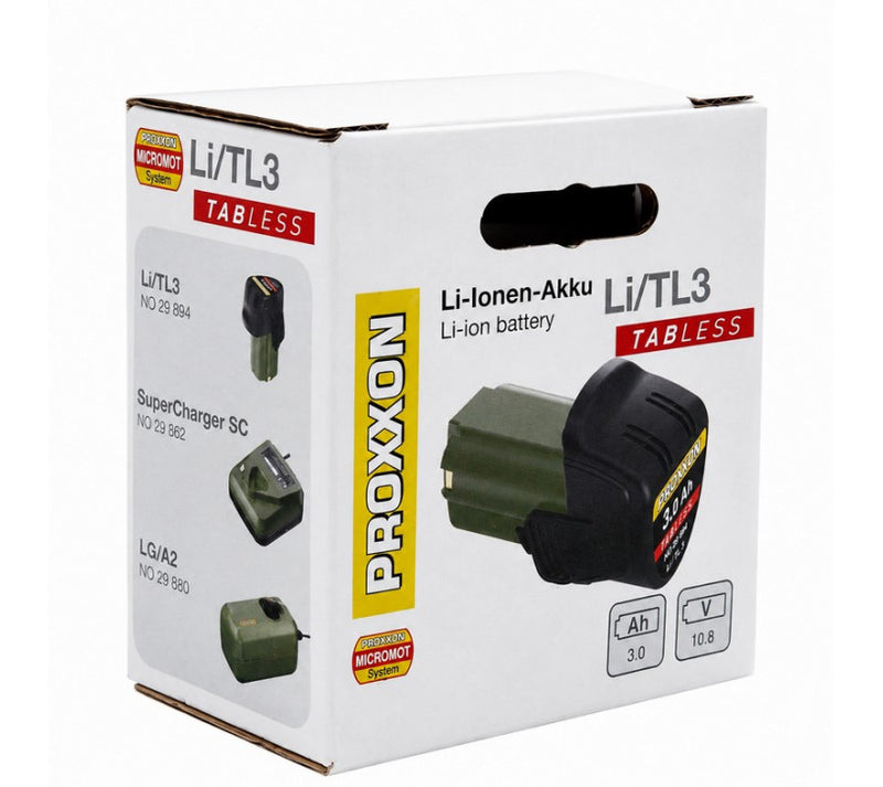 Load image into Gallery viewer, Proxxon Li/TL3 Tabless Lithium-ion Battery 10.8v 3.0Ah  (29894)
