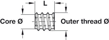 Load image into Gallery viewer, Steel Insert Sockets for Timber M4 - M10

