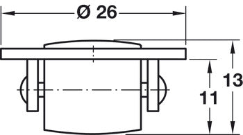 Traintable Support Roller