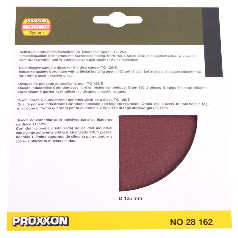 Load image into Gallery viewer, Proxxon Self-Adhesive Sanding Discs 125mm for TG125/E  (28160, 28162 &amp; 28164)
