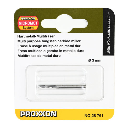 Proxxon Tungsten Carbide Straight Milling Bits 2.35mm Shanks    (28758, 28759 & 28761