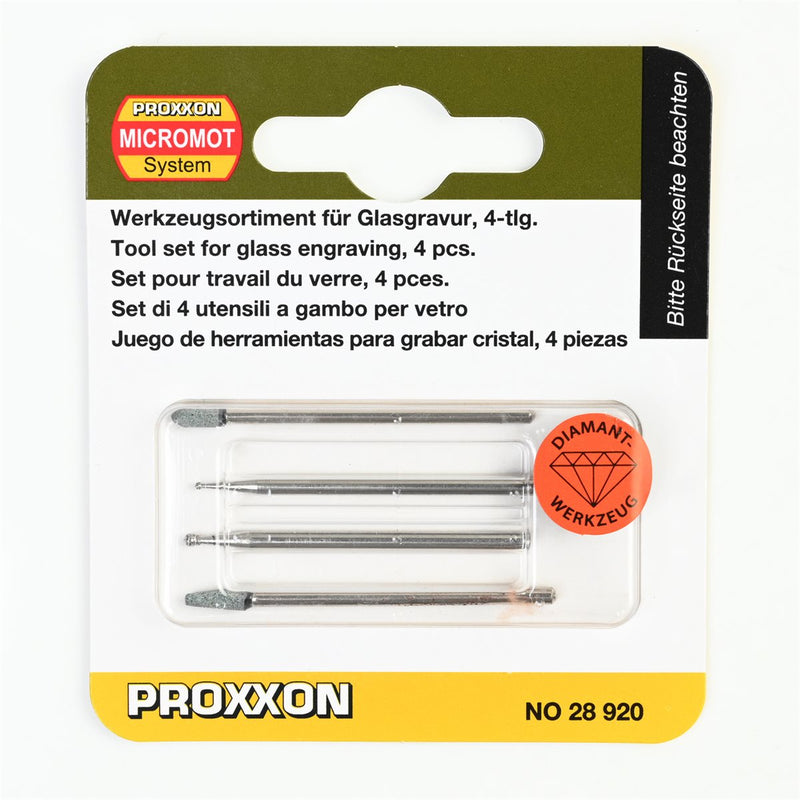 Load image into Gallery viewer, Proxxon 4-Piece Glass Working Set   (28920)
