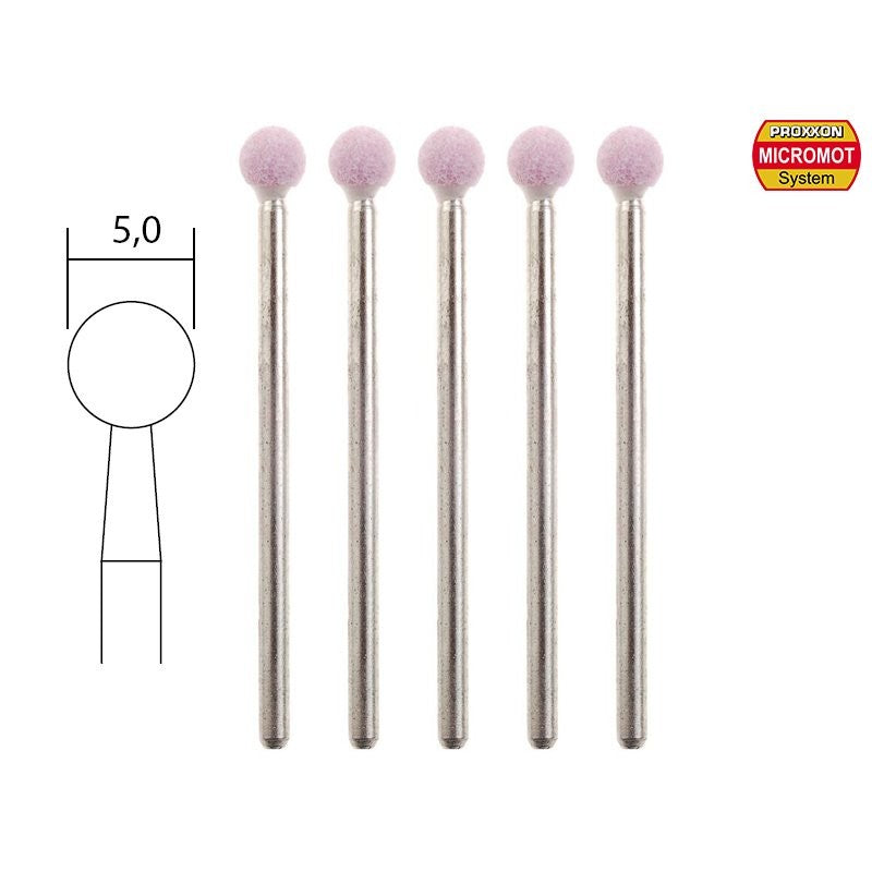 Load image into Gallery viewer, Proxxon Corundum Grinding Bits - 2.35mm Shanks (Packs of 5)   (28772, 28774, 28776 &amp; 28778)
