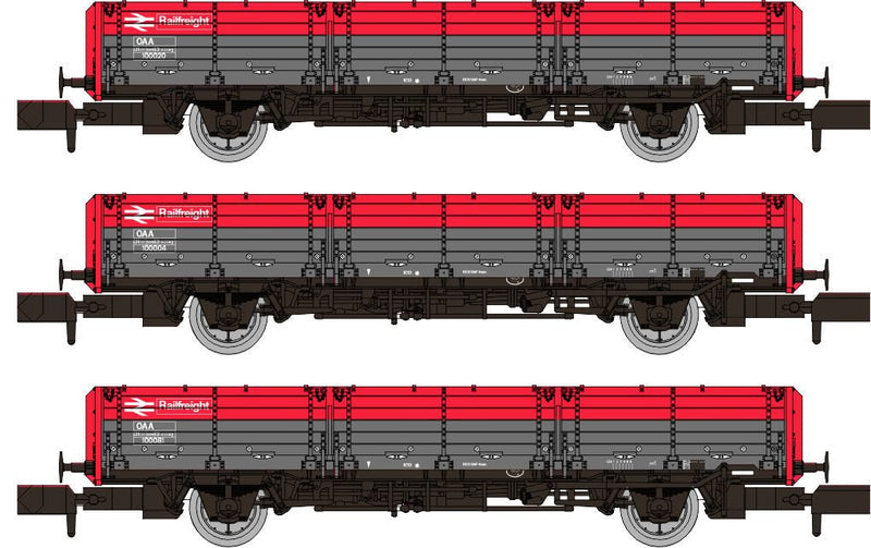 Load image into Gallery viewer, RAPIDO 956003 OAA AB Wagon Triple Pack - BR Railfreight Pack 1
