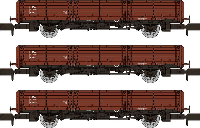 Load image into Gallery viewer, RAPIDO 956002 OAA AB Wagon Triple Pack - BR Bauxite

