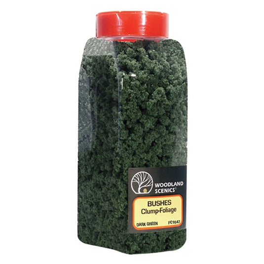 Woodland Scenics WFC1647 Bushes (Tub) - DARK GREEN