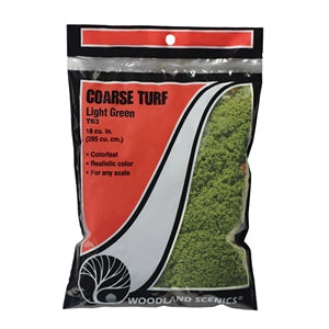 Load image into Gallery viewer, Woodland Scenics WT63 Coarse Turf Scatter (Bag) - LIGHT GREEN
