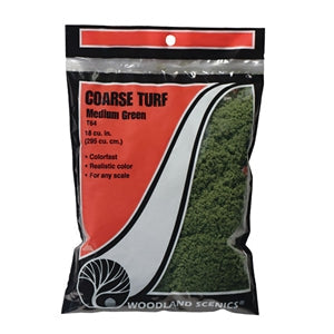 Load image into Gallery viewer, Woodland Scenics WT64 Coarse Turf Scatter (Bag) - MEDIUM GREEN
