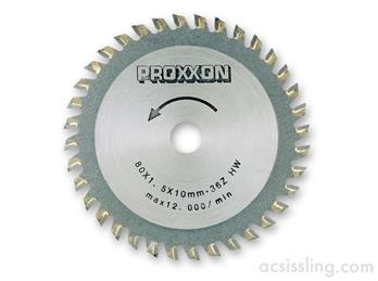 Proxxon TCTSaw Blade for KGS80 80mm Dia 702068 / 28732 - AC Sissling